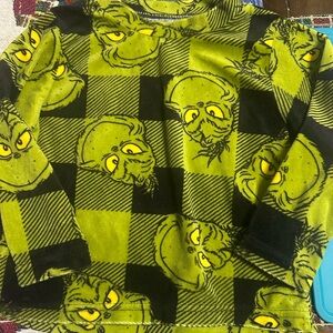 Kids Grinch Pajama Set - Green and Black